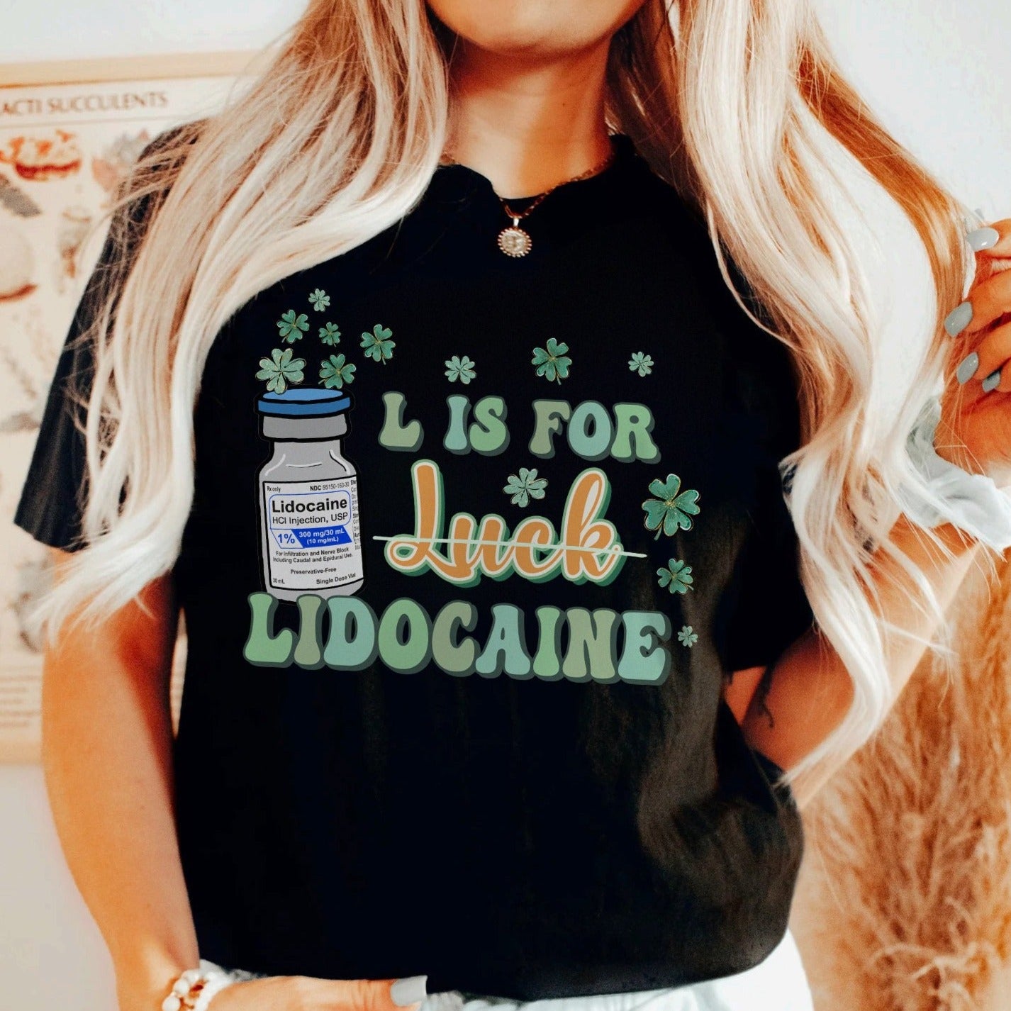 lforlidocaineblack L is for Lidocaine T-Shirt - Image 1